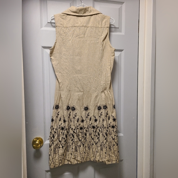 Current linen blend dress, sz 8 - Picture 2 of 5